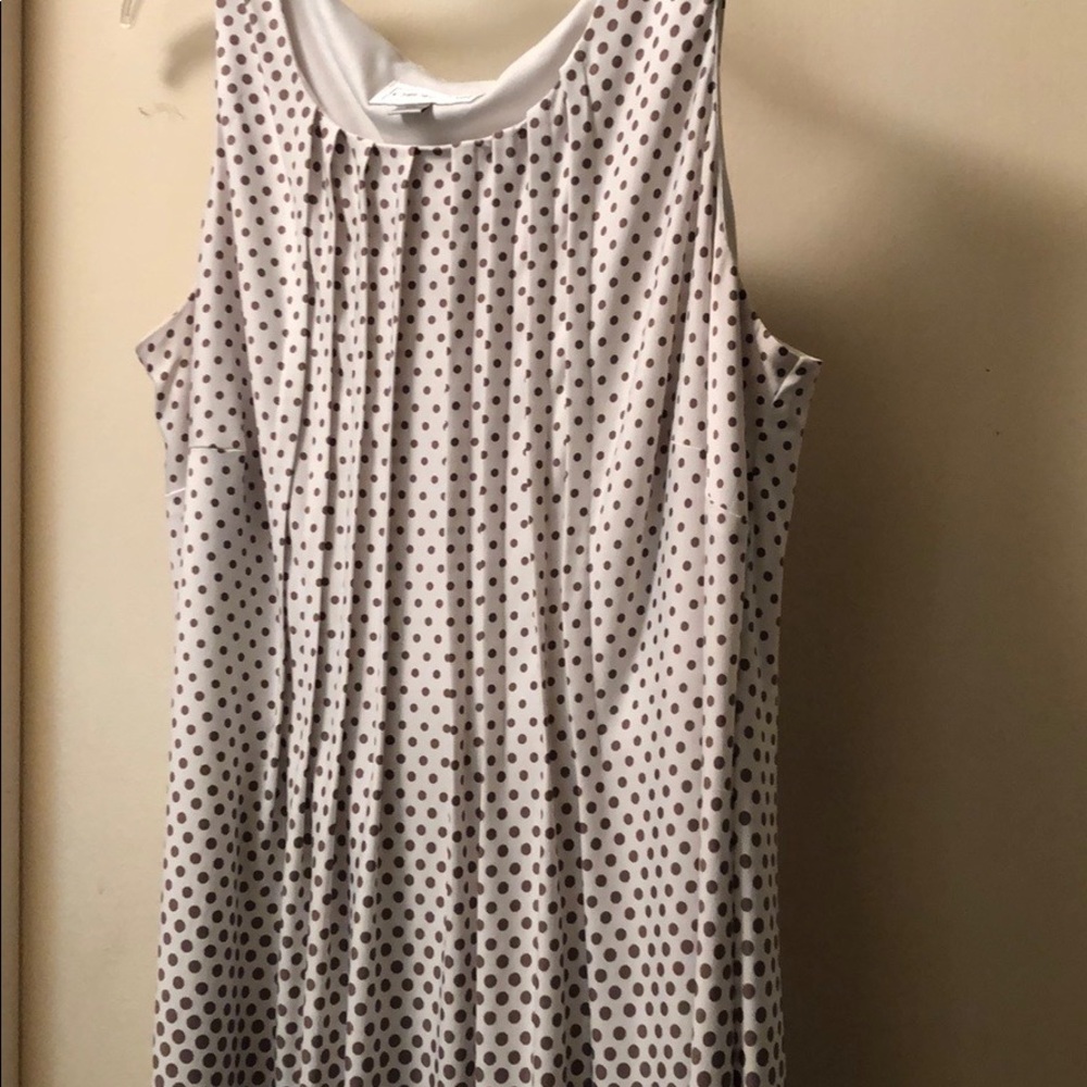 Beige and brown dress worn 2 times